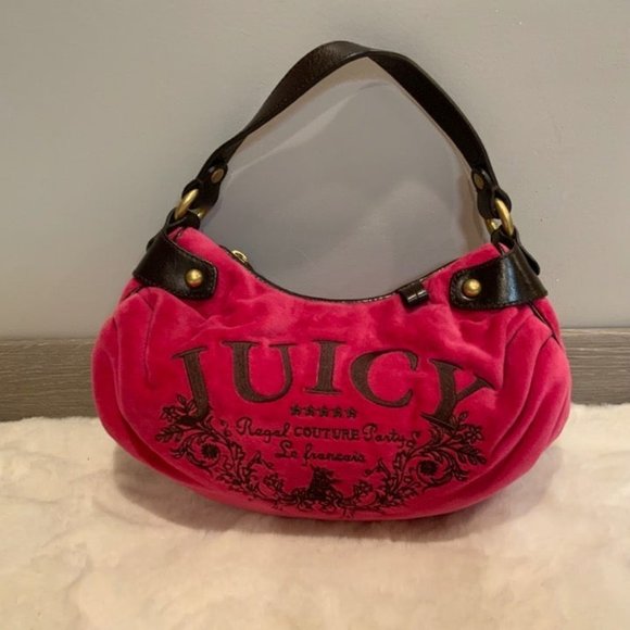 Vintage Y2K Juicy Couture Barrel Baguette Handbag - Picture 2 of 8
